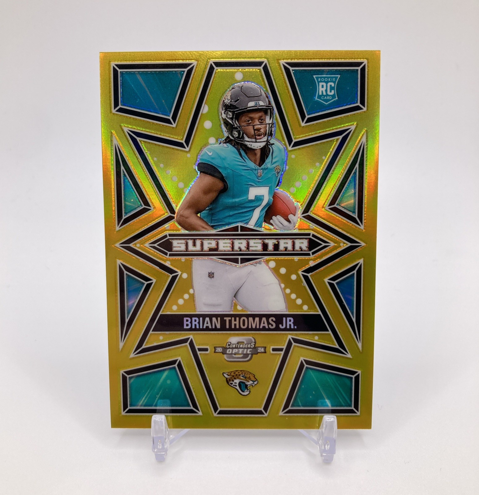 2024 Panini Contenders Optic Brian Thomas Jr. Superstar Gold /10 RC Rookie Jags