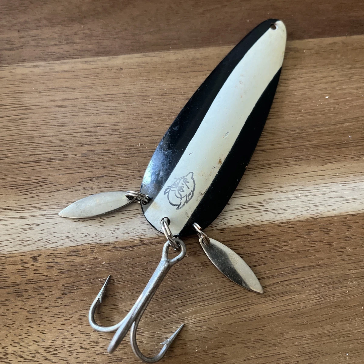 ヘドン　HEDDON ダーデブル　thindevle USA ABU Vintage Heddon Dying Flutter Fishing Lure In Rare Frog Color