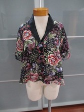 Vntg 90's Victoria's Secret Short Sleeve Sheer Floral Print Sleep Shirt M