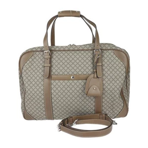 Sac Gucci Diamante Boston 267905 PVC cuir marron 2 voies épaule bon état