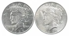 1924 & 1923 & Peace Silver Dollar $1 Bullion Collection Lot *846