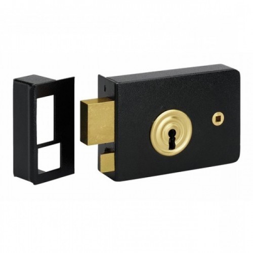 Serrure portail applique Metalux 925 gauche contre le blocage