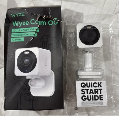 Wyze Cam OG, Wired Indoor/Outdoor 1080p HD Smart Home Security Camera WYZECGSD