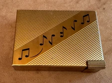 Vintage Volupte Musical Box Powder Compact 1950s MCM