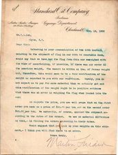 1903 Standard Oil Company Typed Letter Cleveland Ohio Vintage Ephemera