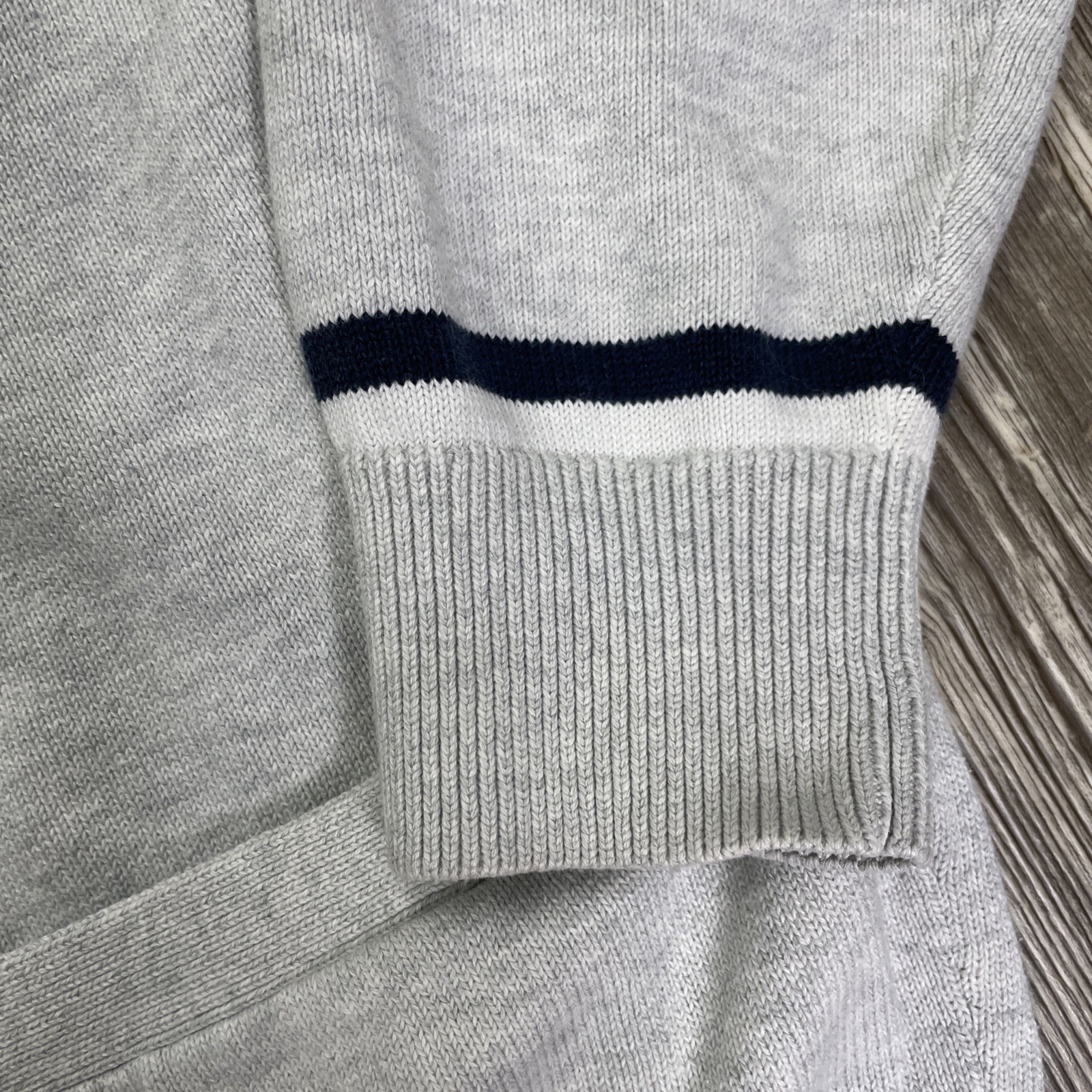 Lacoste Cotton Cardigan Knit Sweater Mens Gray Size 6 Mens XL Button Up thumbnail 4