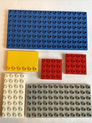 Lot Of 6 Lego Duplo Plates Bricks Blocks Replacement Parts Miscellaneous