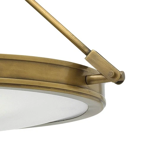 Hinkley Lighting 3381 Collier 3 Light 16-1/2"W Semi-Flush Bowl - Black - Picture 6 of 8