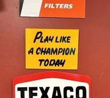 Notre Dame Play Like A Champion Today Handmade Acrylic Wall Sign NOT Crummy Tin