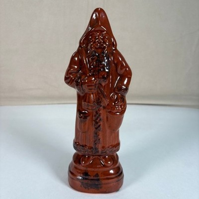 1986 Foltz Figurine Redware Belsnickel Santa PA Dutch Folk Art 8.5 Inch