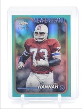 JOHN HANNAH 2024 TOPPS CHROME AQUA REFRACTOR NEW ENGLAND /199 Q5454