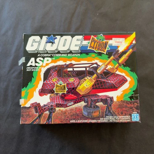 1989 HASBRO GI JOE COBRA PYTHON PATROL ASP VEHICLE - BOX ONLY