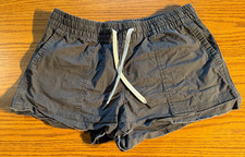 VUORI Vintage Ripstop Charcoal Grey Women's Shorts Size S