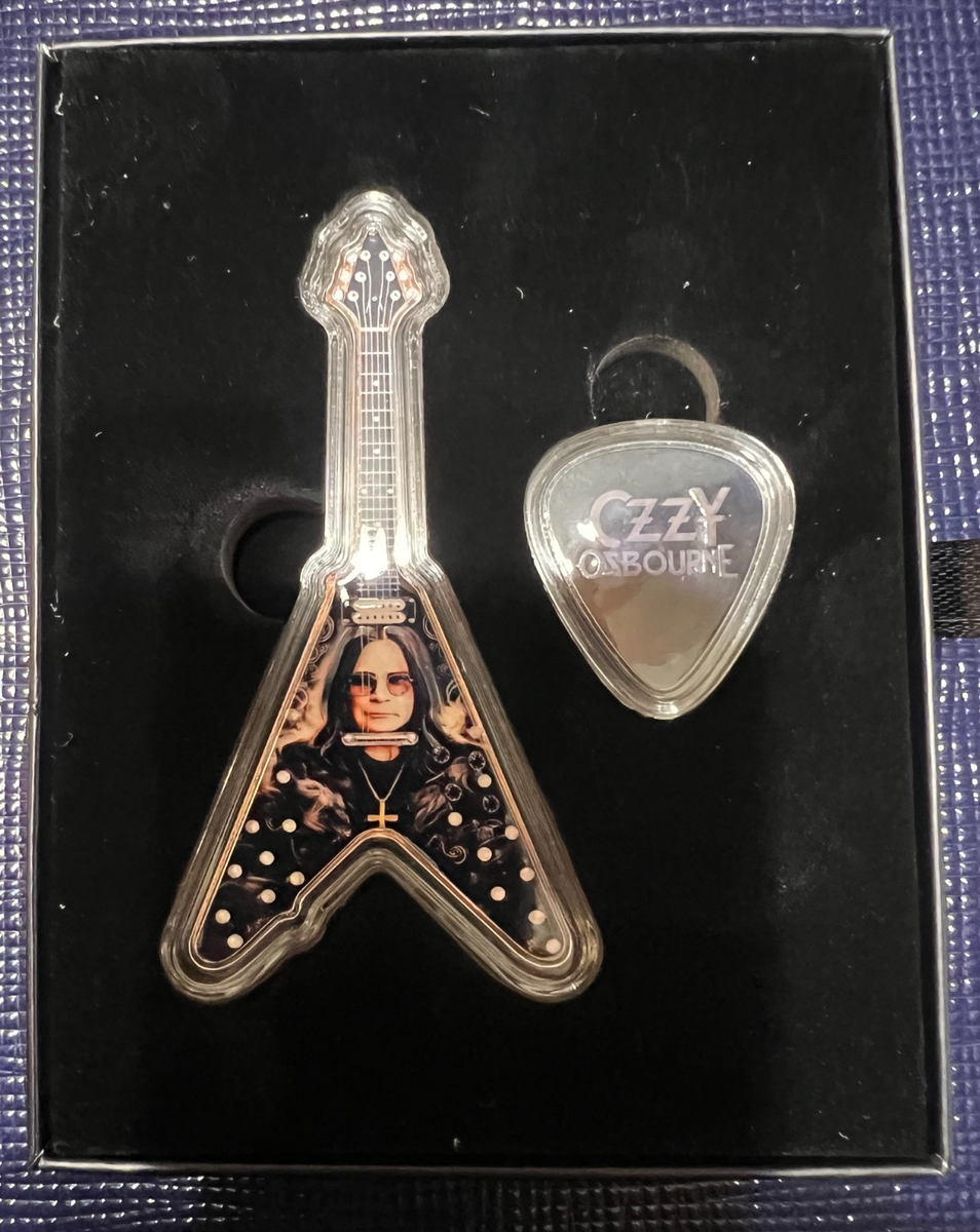 Ozzy Osbourne Copper Guitar & Pick Collectible | eBay
