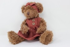 Vintage Russ Bethany Teddy Bear Plush 9" Stuffed Toy 1990s Soft Collectible