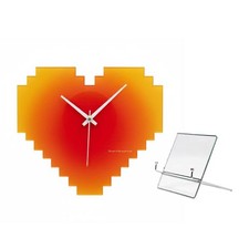 Pixel-Herzuhr leise lautlose Uhr dekorativ f&uuml;r Wohnzimmer