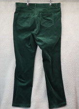 Vtg Brooks Brothers Pants Women 12 Straight Fit Green Corduroy Chino