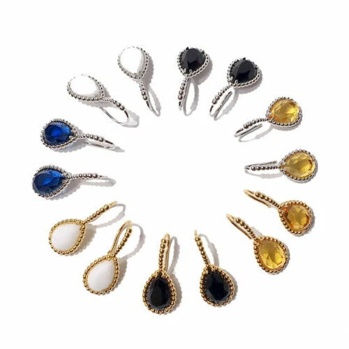 Boucles d'oreilles fantaisie en ambre