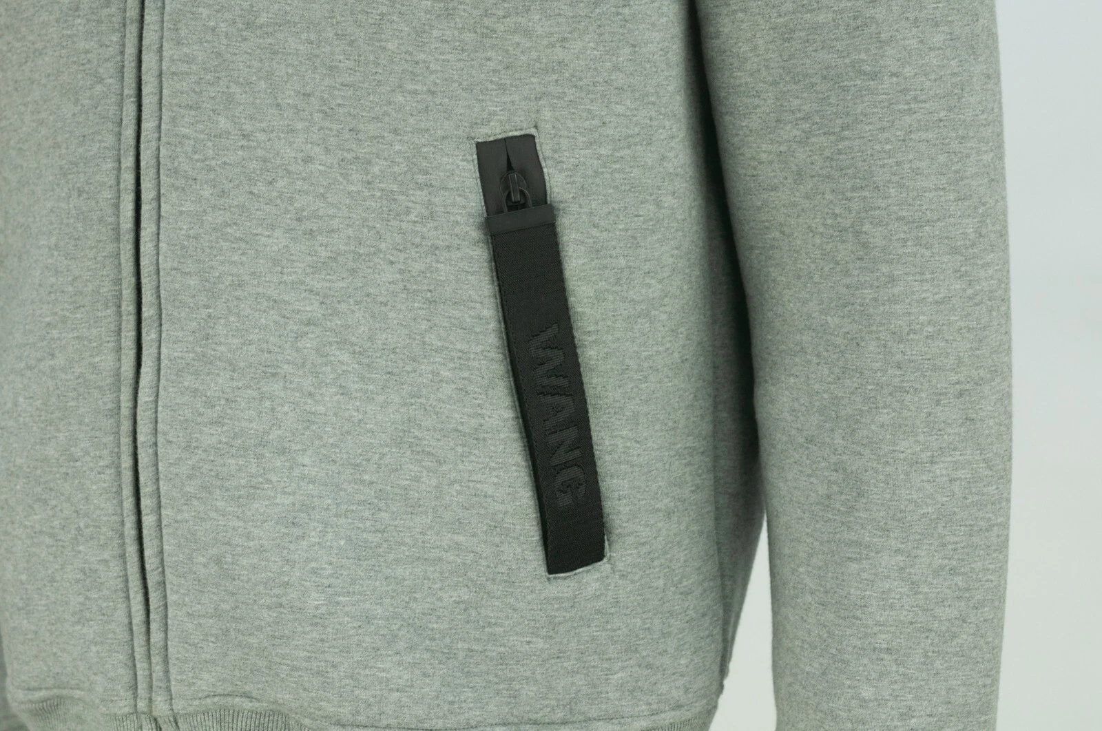 Alexander Wang x H&M felpa con cappuccio cerniera intera giacca subacquea erica grigio taglia M