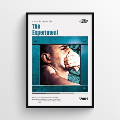 The Experiment Movie Poster Print, Wall Art - Unframed
