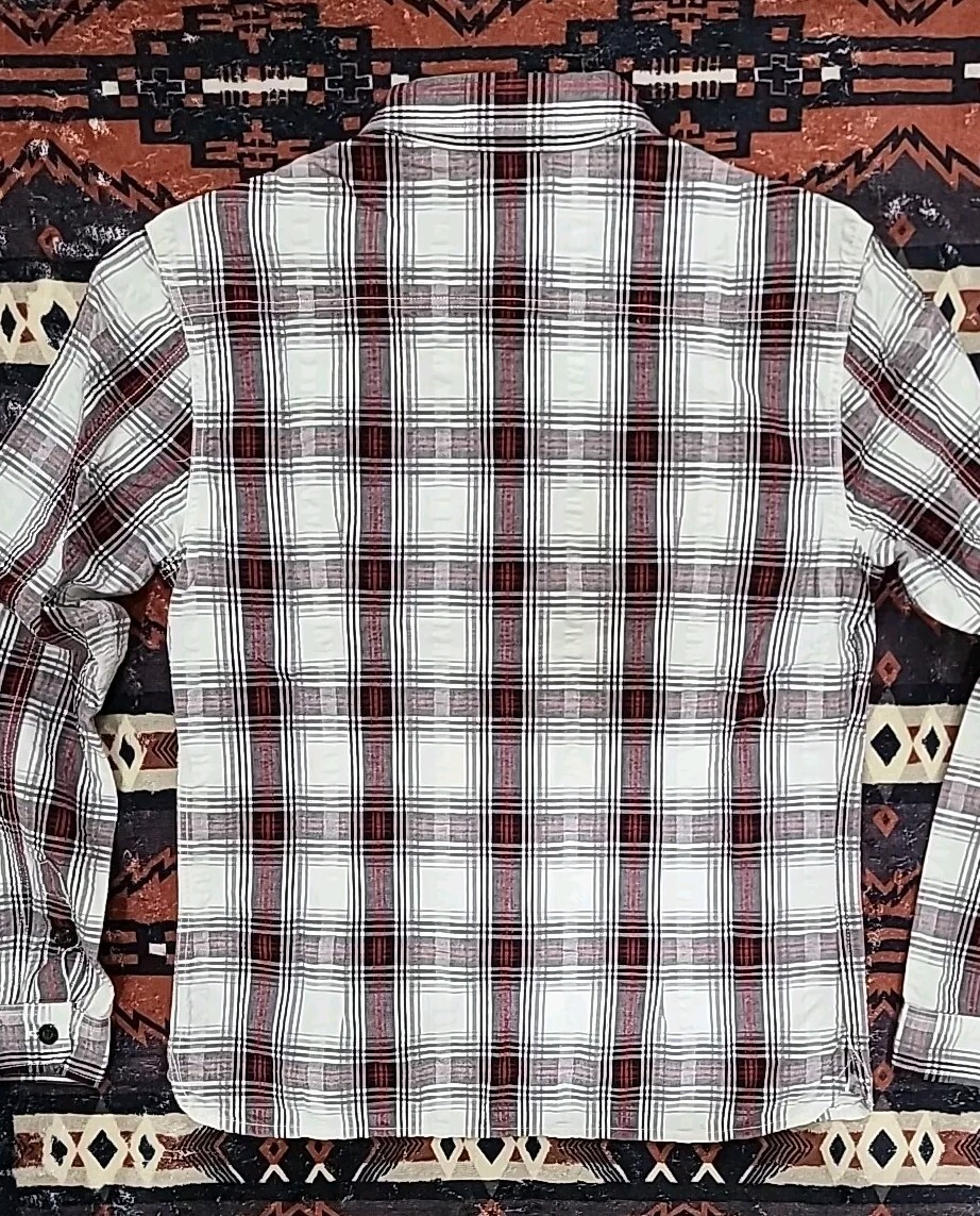 The Flat Head Button Up Checked Twill Western Shi… - image 7
