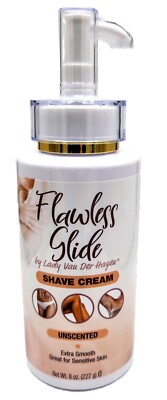 Lady Van Der Hagen UnScented Shave Cream 8 ounce Extra Smooth for Sensitive Skin
