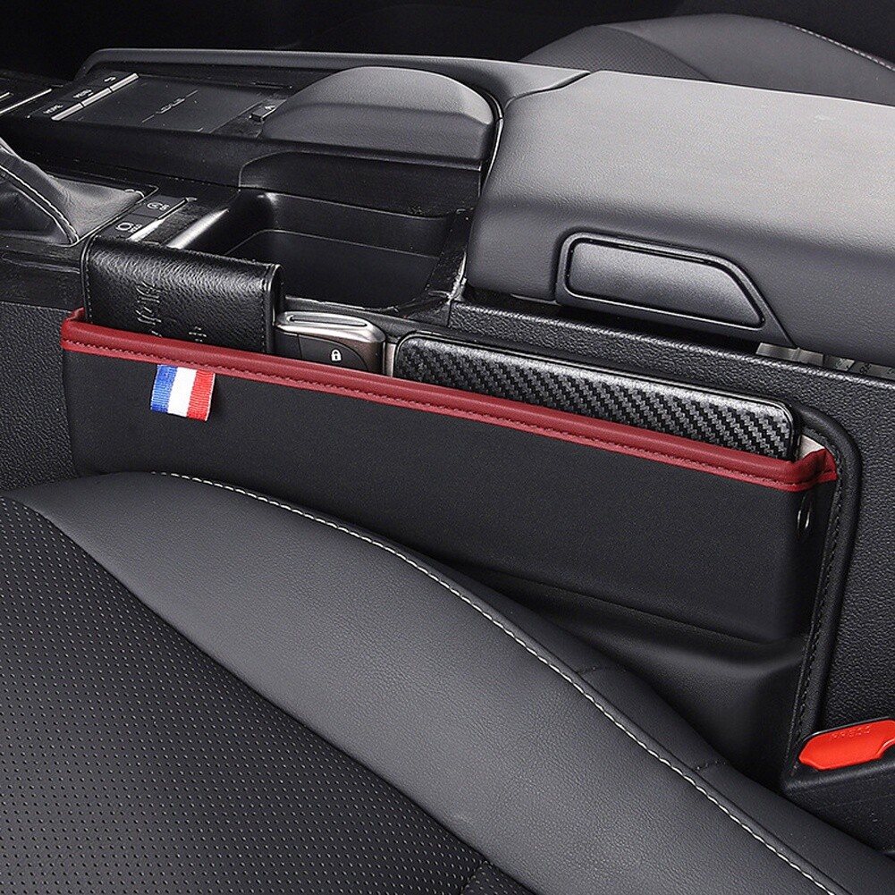 Organizer Per Auto Da Sedile - Doppia Scatola Portaoggetti Con Porta USB, Per Console Centrale, Nero - Foto 10