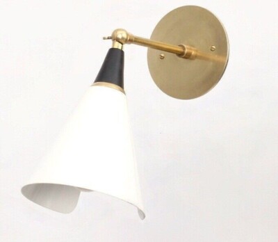 Handgefertigte Vintage inspirierte SCICCOSO BEBE Messing Wandlampe, handgefer...