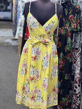 VINCE CAMUTO DRESS/SIZE 10/NEW WITH TAG./RETAIL$159/YELLOW/COTTON