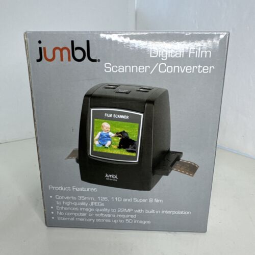 Jumbl Digital Film Scanner Converter with 22MP High Quality JPEGs