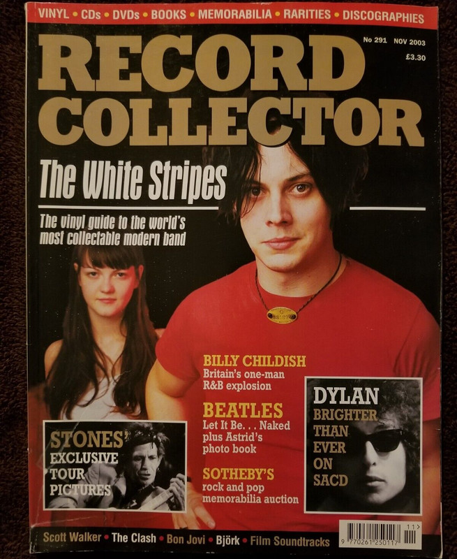 RECORD COLLECTOR Magazine Issue 291 Nov 2003 White Stripes Dylan Stones