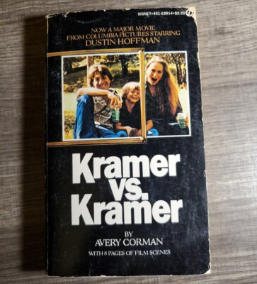 Kramer vs Kramer ~ Avery Corman 1978 Vintage Paperback Book Movie Tie-in 