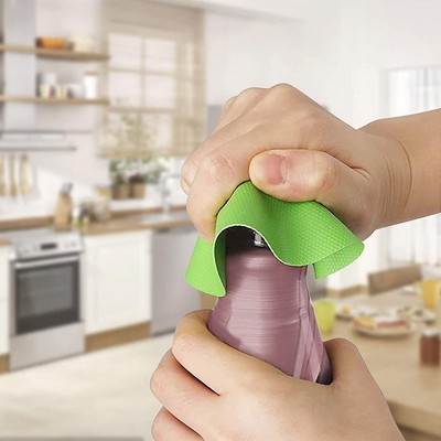 4pcs Jar Opener Gripper Pads Rubber Jar Grippers Multi-function B4N9 W7B2