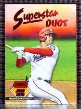 STEPHEN STRASBURG / JUAN SOTO  -  2021 STADIUM CLUB SUPERSTAR DUOS RED #SD10
