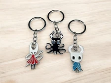 Hollow Knight Keychains (The Knight, Hornet, Shade)