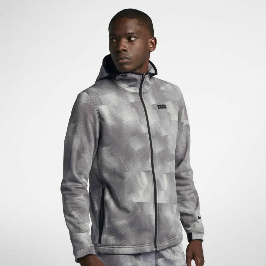NIKE BASKETBALL DRI-FIT パーカー カモ柄 L Nike LeBron MVP Therma Grey CAMO DriFit Basketball Full Zip Hoodie