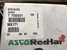 ASCO Red Hat EF8316H303 24DC 3/8" 2W N.C.Solenoid Valve New