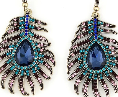Eye Candy Los Angeles/Luxe Collection Crystal/Statement Earrings New 2 1/2 Drop