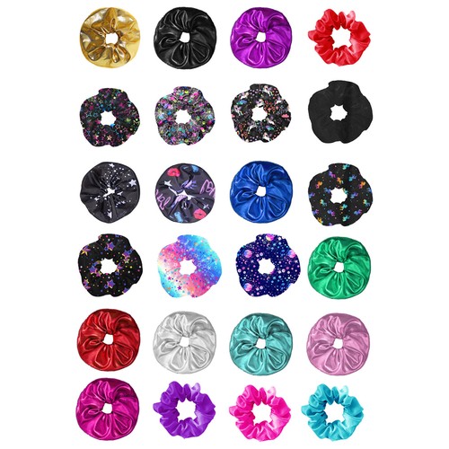Kids Girls Ponytail Holder Soft Hair Scrunchies Cute Dress Up Two Pigtails 1Pc
