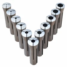 ULTRA PRECISION 11 PC. R-8 COLLET SET 1/8″ - 3/4″ MADE IN TAIWAN FREE SHIPPING!