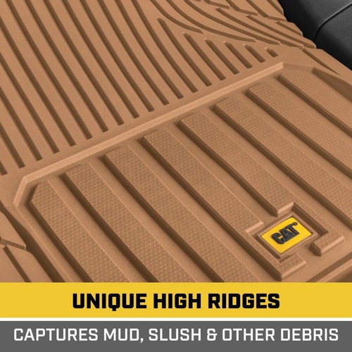 CAT® 3pc Heavy Duty Premium Rubber Floor Mats Trim Fit for Car Truck SUV VAN - Picture 7 of 28