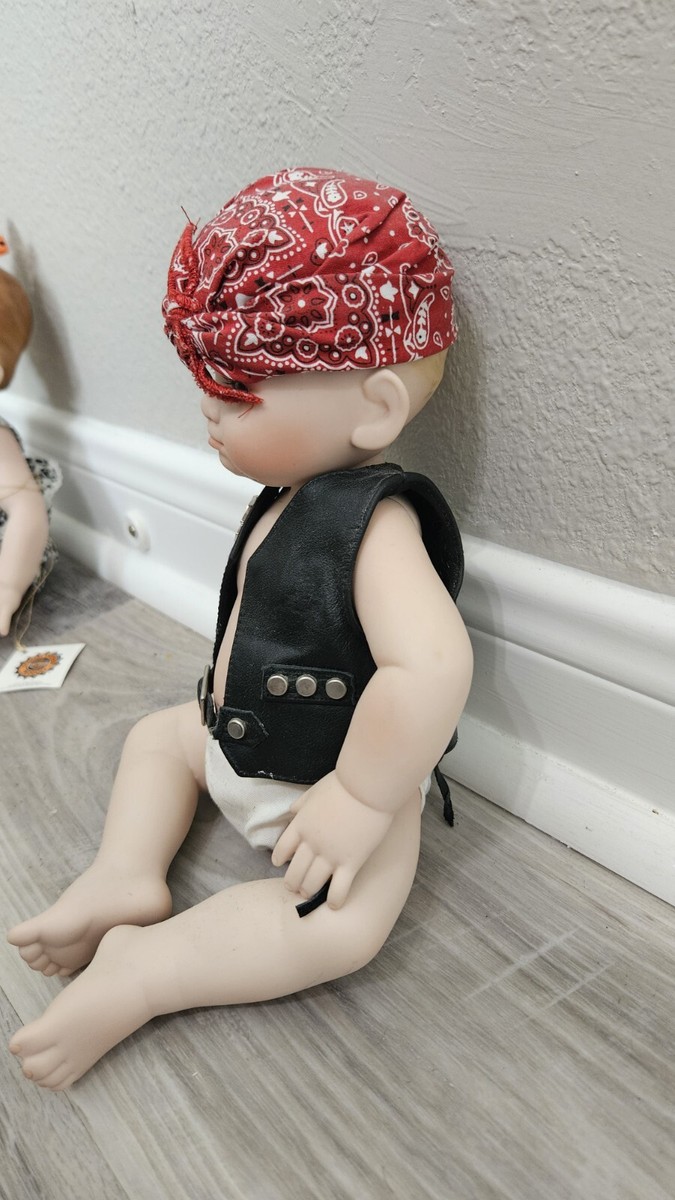 Bobby the Little Biker Babyフランクリンミントハーレー Harley Davidson Franklin Mint Bobby Little Biker Baby Porcelain