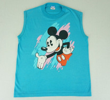Vintage 1980's Walt Disney Mickey Mouse sleeveless shirt tagged medium classic