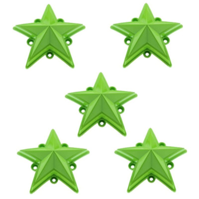 Set of 5 KMC XD Green Replacement Star for XD775 Rockstar Center Cap