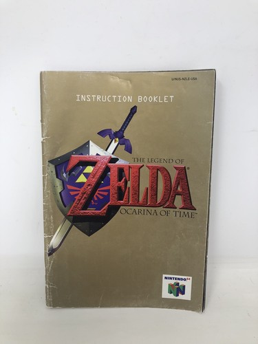 The Legend of Zelda Ocarina of Time Nintendo N64 Instruction Booklet Manual Only