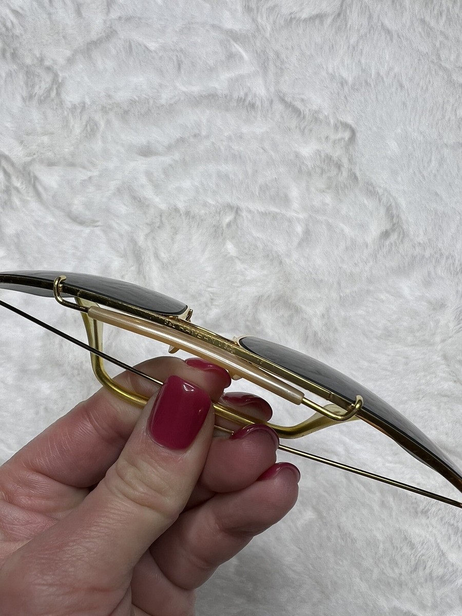 Vintage B&L RAY-BAN Bausch & Lomb Size 62mm Aviator Sunglasses
