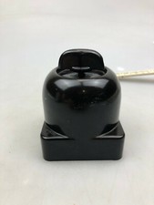 Antik Art Deco 1 x Lichtschalter Drehschalter Bakelit Aufputz Siemens /11/