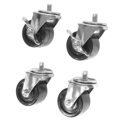 Seville Classics 3-Inch UltraHD Swivel Wheels for Workbench Set Of 4
