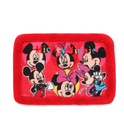 2 Pack Disney Mickey Minnie Soft Floor Mat Rug For Bathroom Bedroom Doorway