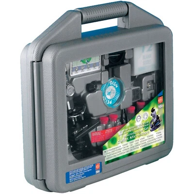 EDU-TOYS Mikroskop 100x bis 900x im Handkoffer Lernmikroskop mit viel Zubehör Beleuchtung